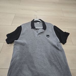 Kenzo Men’s Grey & Black Polo Shirt